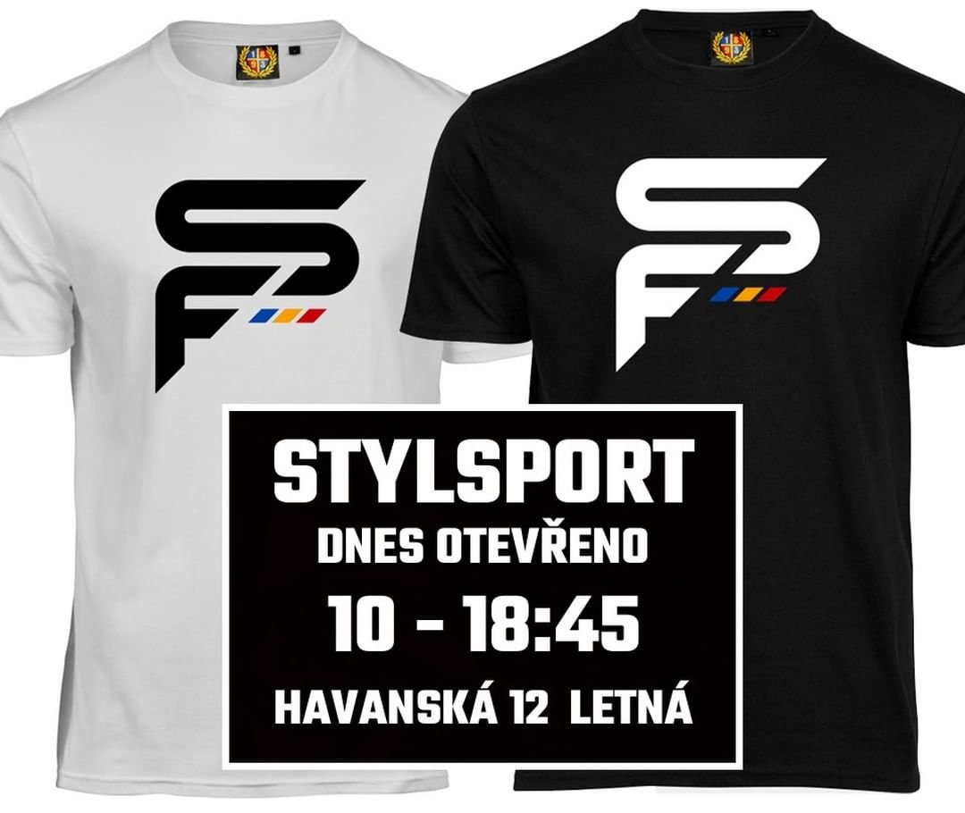 Prodejna Stylsport v Havanské ulici 12 bude mít před dnešním zápasem se Slováckem na Letné otevřeno až do 18:45 hod., tak se stavte ? Naskladněny jsou znovu i všechny velikosti triček Sparta Forever ??? www.spartani.cz @eshopspartani acsparta #spartaforever